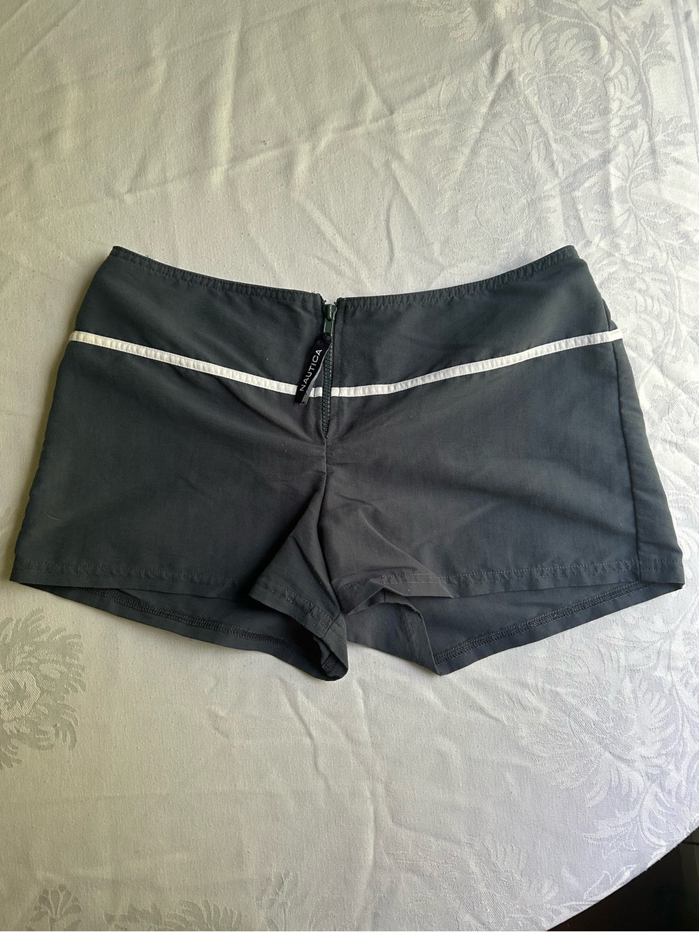 Nautica Women’s Navy Swim Shorts with White Trim